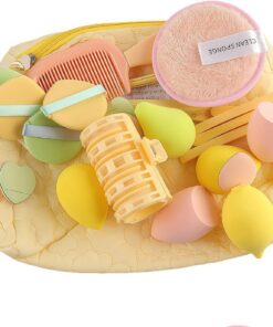 Kit D'outils Cosmétiques Blender De Teint Et Trousse De | Ensemble D'accessoires Cosmétiques Facile Pour Débutants Avec Étui De Organisateur Pour Fille Maman Épouse
