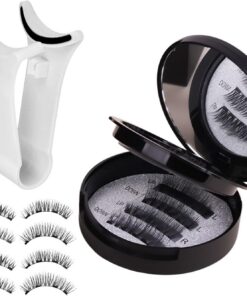 Cils Magnétiques 2 Paires de Cils Portables Réutilisables Naturels | Kit De Cils Contenant Plusieurs Paires Pour Les Yeux Pour Un À La Maison, En Studio Et En