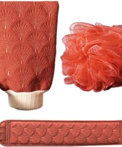 Deep Skin Cleaning , Body Bath Set, Bath Scrubber for | Back, Bath Gloves , Gloves Bath Set 25x14x4cm/9.84x5.51x1.57 inches for Deep Skin Cleaning