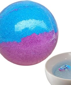 Shower Salt Ball, Body Cleansing Gadget Fine Bubble Bath Ball with Bracelet Included Skin Cleansing Bath Accessory, for Boys Girls Children Home Bathroom Dorm Travel Birthday Gift Use
