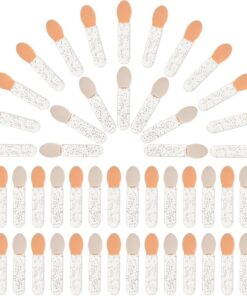 VICASKY Pinceaux Applicateurs de Fard à Paupières Design Compact et Léger Lot de 100 en Acrylique pour Maquillage à Domicile et Usage Quotidien