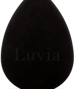 Éponge de Maquillage Professionnelle pour Fond de Teint, Anti-Cernes et Poudre – Ultra Douce, Végan et Sans Latex, Couleur Noire, Luvia