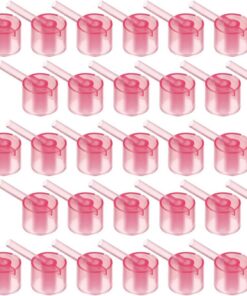 VICASKY Pompe à Parfum Rechargeable Rose en Pp pour Voyage Contrôle Précis de Distribution, Lot de 100 Pièces, Outil de Transfert pour Usage Quotidien