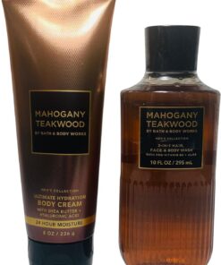 Lot de 2 savons capillaires 3 en 1 pour homme - Crème visage et corps en teck et bois d'acajou