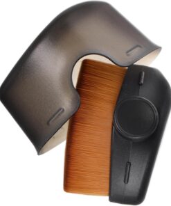 Artibetter Pinceau à Fond de Teint Liquide Teint sans Traces Multifonctionnel avec Capuchon Protecteur, en Plastique et Nylon, Outil de Maquillage Portable