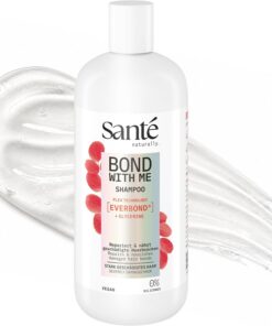 SANTE Naturkosmetik Shampooing Bond With Me - 500 ml - Shampooing réparateur avec EverBond et glycérine - Répare les ponts capillaires dès la première application - Végétalien, sans alcool desséchant