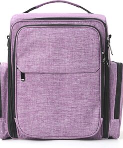 Trousses de Maquillage Solution de Rangement pour Soins des Ongles à 3 Compartiments Poignées renforcées et Look élégant Poignée de Transport Portable Trousse de Maquillage pour techniciens en Ongles