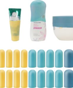 Manchons Anti-Fuite pour conteneur de Voyage, Housses de Toilette pour éviter Les fuites dans Les Bagages, Bouteilles de Voyage en Silicone, Outil Anti-Fuite, Convient à la Plupart des