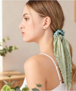 Chouchou vintage en satin fait à la main pour femme - Coiffures quotidiennes et soins capillaires