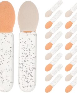 Healvian Lot de 100 pinceaux applicateurs de fard à paupières : embout en latex, outil de maquillage, applicateur cosmétique pour femmes, produits de beauté