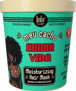 Lola Cosmetics - Masque Hydratant Cheveux Bouclés Meu Cacho "Minha Vida" - Démêle & Définit les Boucles - Réduit les Frisottis - Sans Gluten & Parabènes - Répare & Hydrate - 450 gr