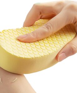 Bath Sponge, Exfoliate Bath Sponges, 5.12x2.87x0.98 Inches Gentle Skin Exfoliator, Soft Reusable Body Scrubbing Tool and Back Cleanser for Adults, Women, Daily Bathroom Routine