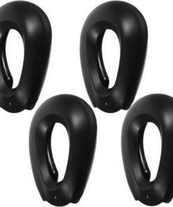 Ciieeo de Protections d'Oreilles pour Teinture Capillaire 2 Paires en Silicone Noires Lavables et Portables pour Soins Capillaires Professionnels