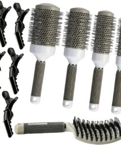 Ensemble de soins capillaires multifonction avec peigne à dents larges et pinces antidérapantes pour des résultats de salon de coiffure professionnels