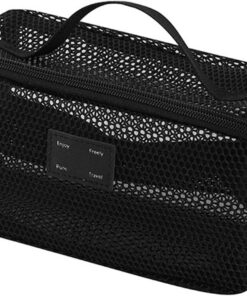 Trousse de Toilette de Voyage en avec Plusieurs Compartiments, conteneur de Rangement spacieux pour Le Maquillage, Les Soins de la Peau, Maquillage en ventilée avec séparateurs Amovibles