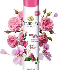 Yardley English Rose Body 150ml 5 Oz Refreshing Body Spray by Yardley