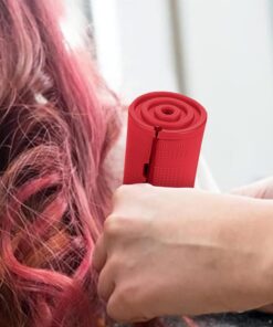 Lot de 6 barrettes de permanente pour cheveux - Rouge