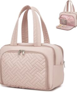 Kono Trousse de Toilette Voyage Femme Homme Étanche Grand Format | Ouverture grand angle, accès rapide et espace organisé pour cosmétiques, soins et accessoires du quotidien