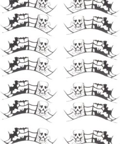 Healeved 7paires Faux Cils Auto-adhésifs Gothiques Cils Denses pour Déguisement Accessoires de Maquillage pour Cosplay et Spectacles