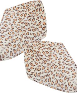 ULTECHNOVO Lot de 2 Bonnets de Séchage en Microfibre Imprimé Léopard Serviettes Absorbantes et Épaisses pour Cheveux Turban Rapide pour Bain et Soins Capillaires pour Femmes et