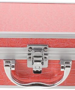HEMOTON Malette de Maquillage en Alliage D'aluminium Légère et Antichoc 25x16x8,5 Cm pour Accessoires et Fournitures D'ongles, pour Maquilleurs et Secouristes