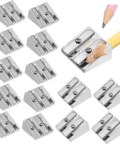 Housoutil 16 Pièces Crayons Manuels à Double Portables Métal pour Crayons de Couleur Outils pour Tailler