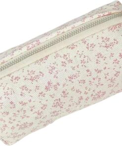 Trousse de maquillage florale, organisateur de pinceaux, outil de toilette | en toile de avec texture lisse, accessoire élégant et radieux avec style, solution de beauté pour femmes et filles, 18