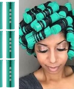 Lot de 6 barrettes de permanente pour cheveux - Bleu