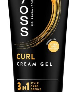 Syoss Curl Cream Gel (250 ml), gel anti-frisottis pour des boucles et des ondulations parfaitement définies sans résidus visibles, crème bouclée avec complexe vitaminé pour une structure capillaire