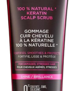KERARGAN - Gommage Cuir Chevelu Kératine Sans Silicones - 250ml | Exfolie le cuir chevelu, élimine les impuretés et prépare aux soins, sans silicones, OGM ni huiles minérales