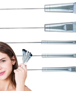 Ensemble De Pinceaux De Pour Débutant 5 Pièces Outil Applicateur Portable | Pinceaux Cosmétiques pour Pour Débutantes Beauté Femmes de Teint Fard à Paupières Anti-cernes Blush