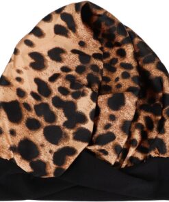 VOSAREA Bonnet de Nuit en Soie Synthétique avec Bande Élastique Large, Confortable et Doux Peau, Sommeil Soins Capillaires des Personnes Souffrant de Perte de Cheveux