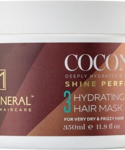 PURE MINERAL - Masque Capillaire à l'Huile de Coco - 350ml | Le masque à l’huile de coco nourrit intensément les cheveux très secs ou frisottants et améliore leur douceur.