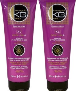 KERAGOLD PRO Shampooing à la Kératine/Protéines de Soie, Violet, 250 ml (Lot de 2)
