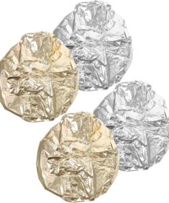 Gatuida 4pcs Bonnets en Aluminium pour Soins Capillaires la Vapeur, Isolation Thermique, Taille Unique, Adaptés aux Traitements de Permanente Conditionnement