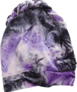 Serviette de Tête en Tissu Pourpre pour Soins Capillaires Quotidiens | Séchage Rapide, Maintien Facile des Cheveux, du Temps de Séchage, Lissage des Frisottis
