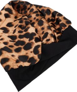 Angoily Bonnet Élastique Nuit et Soie Large en Bande Synthétique avec Confortable pour Soins Capillaires Sommeil, pour Personnes avec Chute de Cheveux