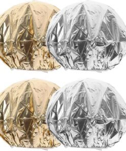 YARNOW Lot de 4 Bonnets en Capsules en Aluminium pour Soins des Cheveux, Taille Unique, Profond, Coloration Capillaire