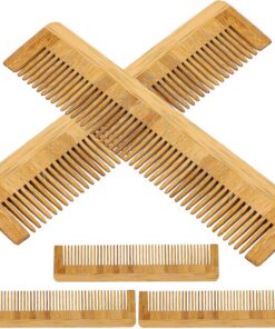Gatuida Lot de 5 Peignes à Cheveux en Bois de Bambou Antistatiques Démêlant pour Cheveux Épais Ondulés ou Raides Peigne de Massage Naturel pour Hommes et Femmes Soin Capillaire