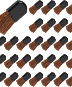 Lot de 30 mini pinceaux de maquillage jetables pour fard à joues - Pinceaux de maquillage portables pour poudre libre - Pinceau de fond de teint - Outil de beauté pour mélanger des produits