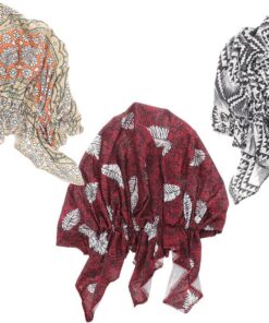 Ciieeo Lot de 3 Turbans Unisexes en Coton pour Chimiothérapie, Bonnets de Soin Capillaire Confortables, Style Coloré et Fonction Anti-nœuds, pour Lavage du Visage