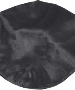 Ciieeo Bonnet de Nuit Femme Élastique Large Bord Noir Taille M Bonnet Sommeil Confortable et Respirant pour Soins Capillaires et Dormir Côté