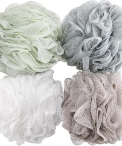 Bath Shower Sponge Pouf Loofahs Mesh Brush Shower Ball, Mesh Bath and Shower Sponge (60g/pcs) by BTYMS