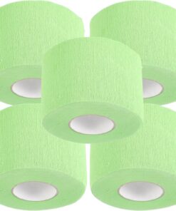 ULTECHNOVO Bandes de Protection Jetables Nuque de Coiffure Papier Doux et Résistant Vert 5 Rouleaux Usage Professionnel en Salon et Soins Capillaires Adapté à Toutes Tailles de Cou