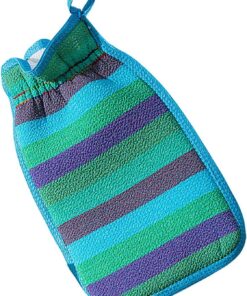Double-sided Bath Towel, 9.46x5.52x0.2 Inch Body Scrubber Glove, Body Back Washing Mittens for Adults, Bathroom Shower Scrubber Gloves, College Dorm Shower Scrubber Glove, Spa Center Body Scrubber