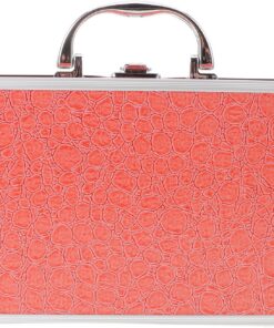 Ciieeo Malette en Alliage D'aluminium Orange Portable pour Accessoires de Maquillage et Outils, Organisation, Dimensions 25x16x8,5 Cm, pour Maquilleurs et Secouristes