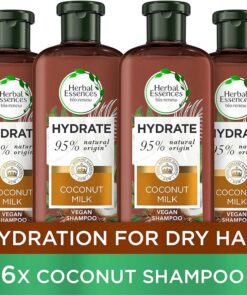 Herbal Essences Bio Renew Shampooing hydratant au lait de coco 400 ml Lot de 6