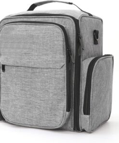 Trousses de Maquillage Solution de Rangement pour Soins des Ongles à 3 Compartiments Poignées renforcées et Look élégant Poignée de Transport Portable Trousse de Maquillage pour techniciens en Ongles