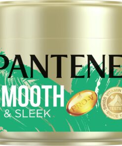 Pantene Masque capillaire lisse et élégant, masque capillaire à la kératine, jusqu'à 72h de cheveux lisses et brillants en 1 utilisation, 300 ml