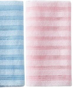 Soft Bath Scrubber - Shower Towel for Body Cleaning | Carbon Fiber with Polyester Blend, Fast Drying Loofah, Back Washer for Men, Women, Adults, Elderly, Home